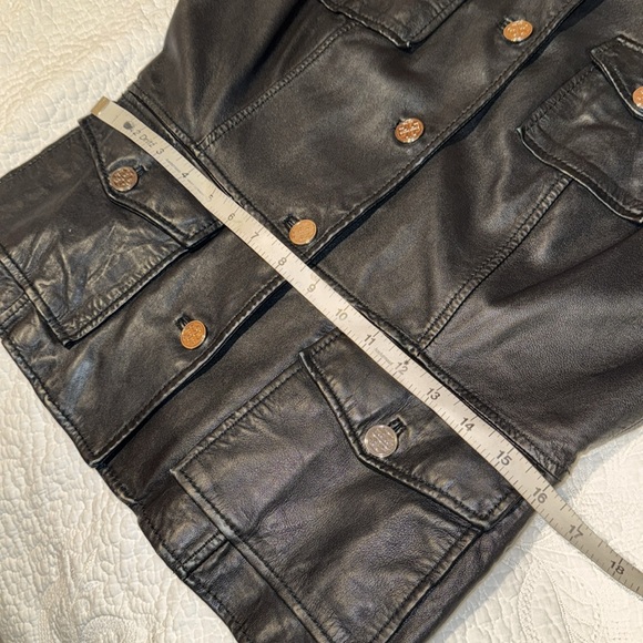 Tory Burch Black Leather Jacket - Picture 6 of 12
